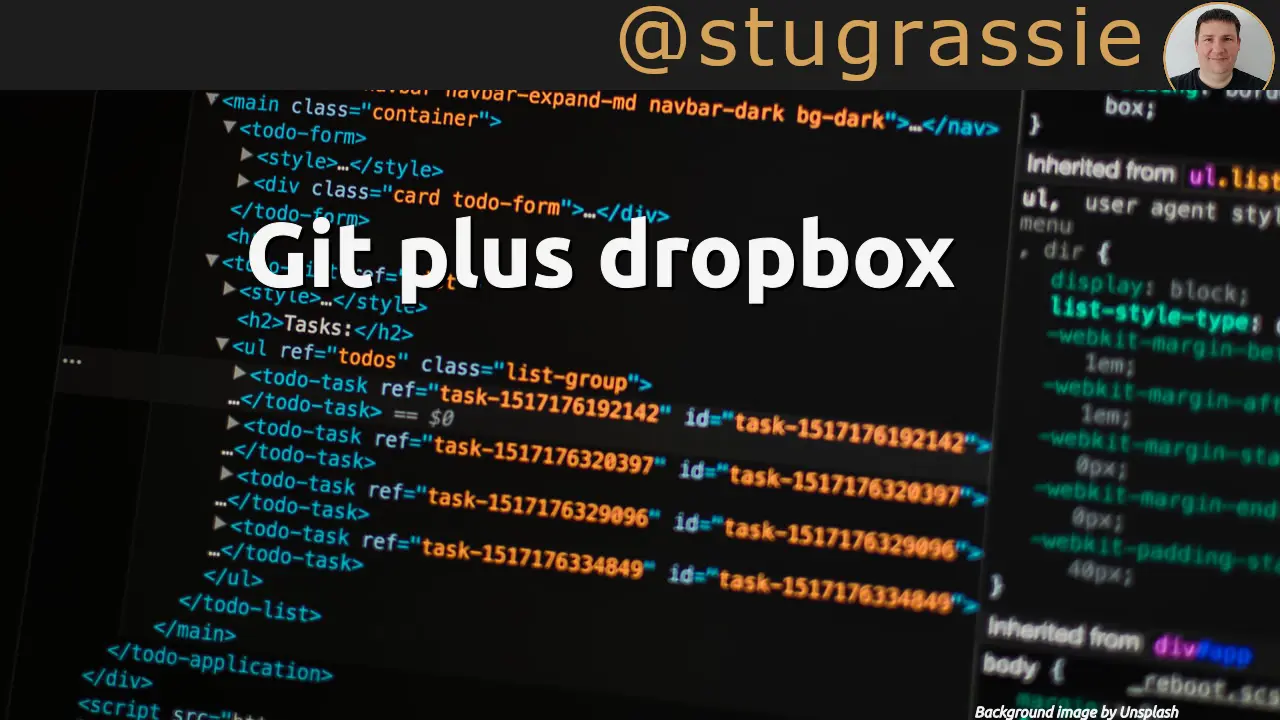 Git plus dropbox