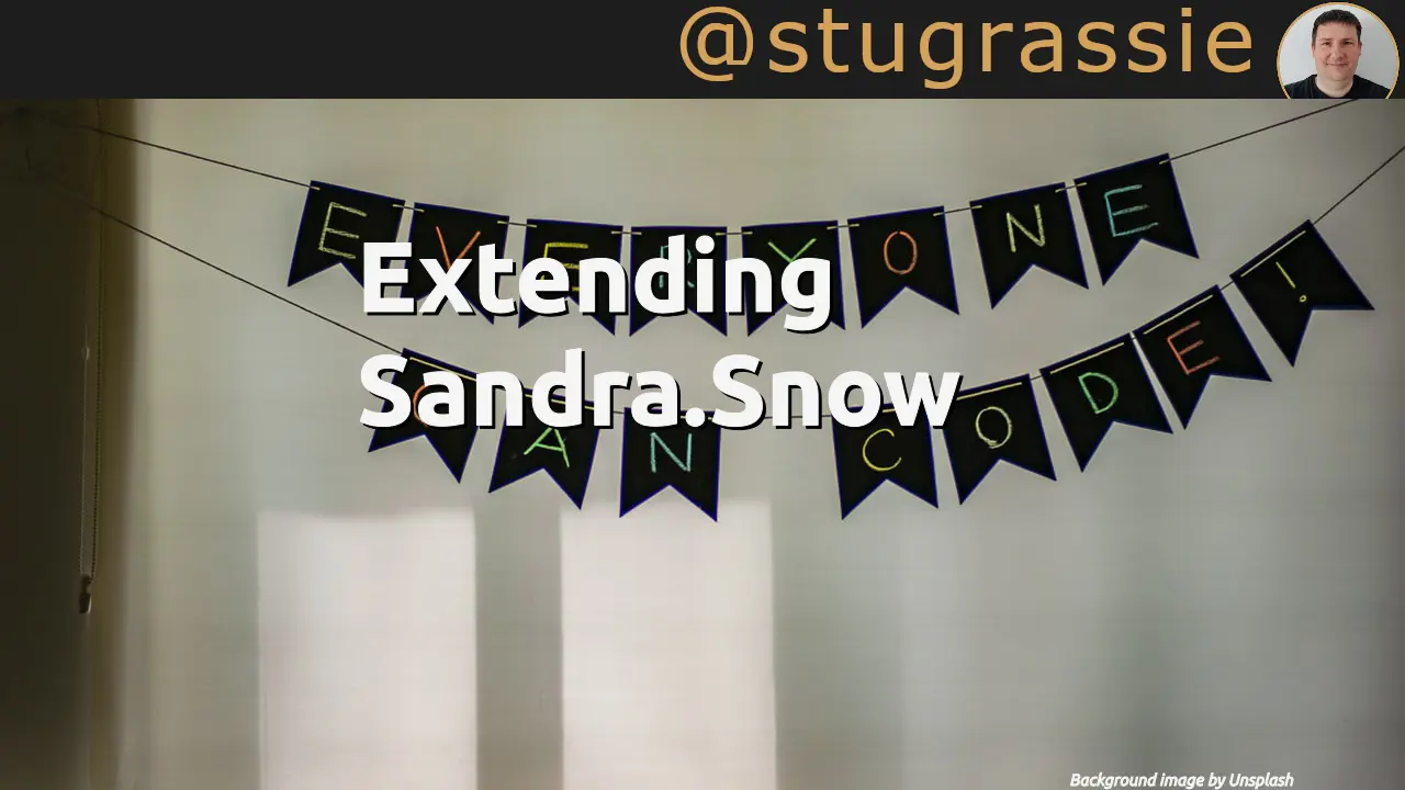 Extending Sandra.Snow