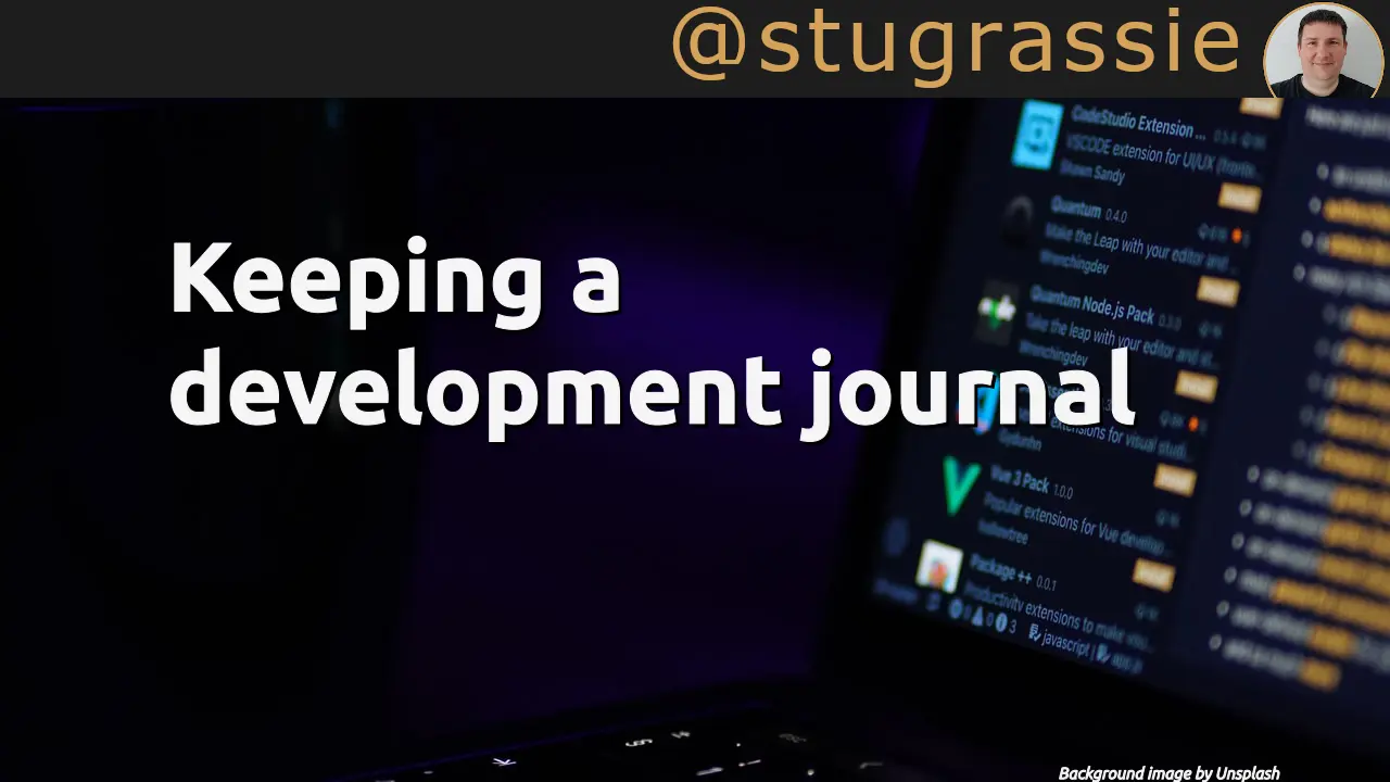 Keeping a development journal