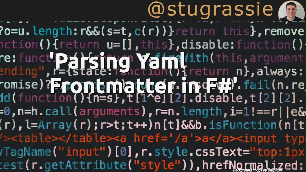 Parsing Yaml Frontmatter in F#