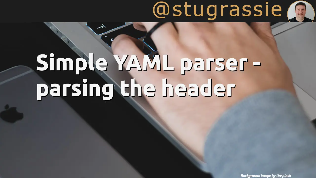 Simple YAML parser - parsing the header